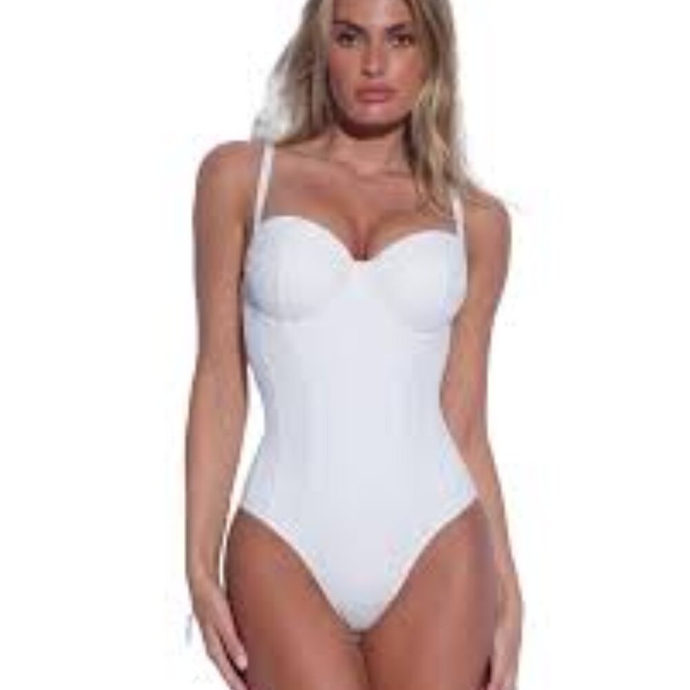 Ta3 Lushy Swimsuit - White - L Short